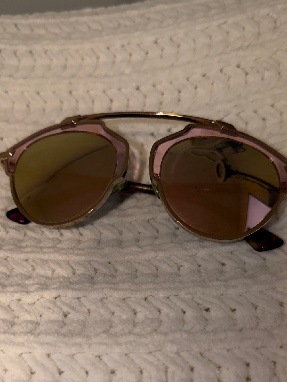 Dior so real Women's Pink Frame Mirrored Sunglasses